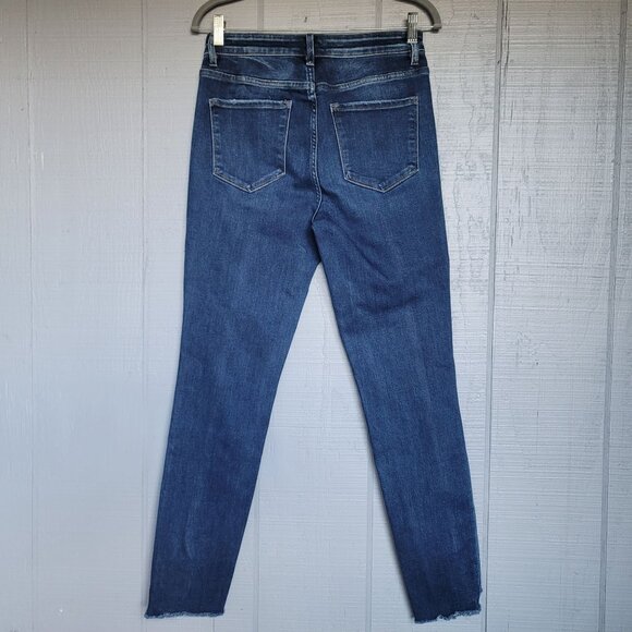 Vervet Women's High Rise Ankle Skinny Split Hem Jeans. Size 28 - Picture 3 of 7